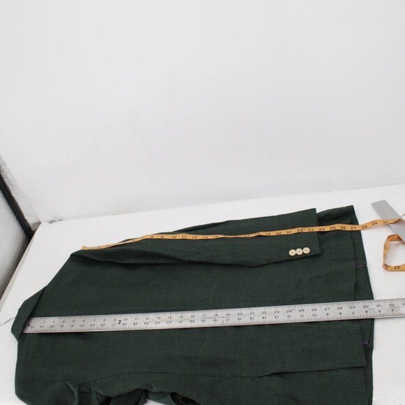 Studiosuits Sport Coat mens 40 Solbiati Tolomeo Linen Double Breasted peak lapel - Picture 8 of 16